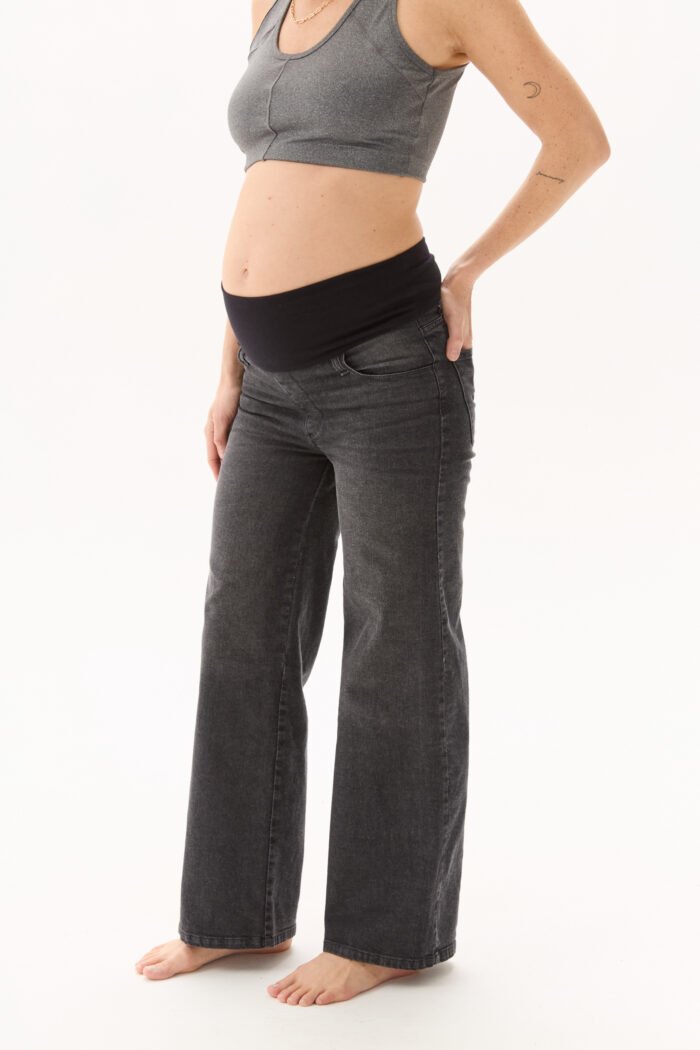 PANTALON DAD JEAN ELASTIZADO ZAMBA NEGRO