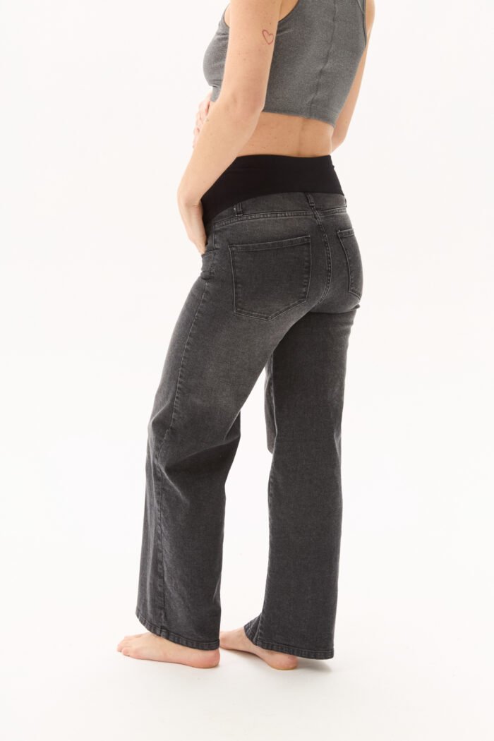 PANTALON DAD JEAN ELASTIZADO ZAMBA NEGRO - Imagen 3